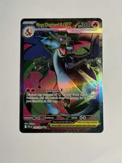 Pokemon TCG Mega Charizard X EX Full Art Holo Ultra Rare Me02 109/094 360 HP 90x - Image 1