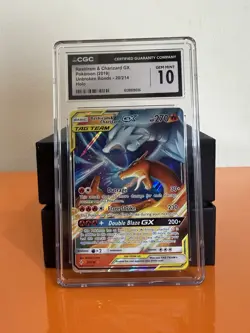 Pokemon TCG Reshiram & Charizard GX Unbroken Bonds Ultra Rare Holo CGC 10 - Image 1