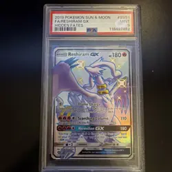Pokemon 2019 Hidden Fates Shiny Vault Reshiram GX SV51/SV94 Holo PSA 9 - Image 1