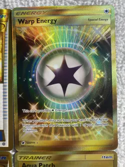 Pokemon Secret Rare Trainer's Mail, Warp Energy, Energy Retrieval, Aqua Patch - Image 3