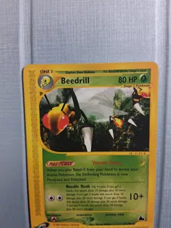 Pokemon Beedrill Skyridge 5/144 Rare Non-Holo NM Fast Ship - Image 3