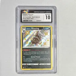 Galarian Weezing Pokemon TCG Shining Fates SV077/SV122 Holo CGC 10 2021 - Image 1