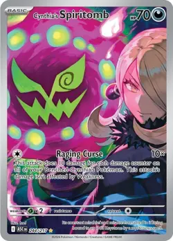 Cynthia's Spiritomb Illustration Rare Pokemon ME: Ascended Heroes 244/217 NM - Image 1
