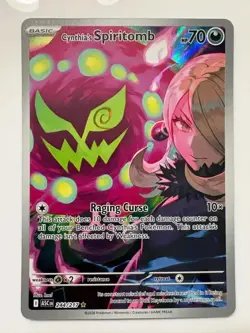 Cynthia's Spiritomb Illustration Rare Pokemon ME: Ascended Heroes 244/217 NM - Image 2