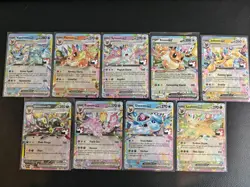 Pokemon TCG - Eevee & Eeveelutions Play Stamped Prize Pack Series 7 Full Set x9 - Image 1