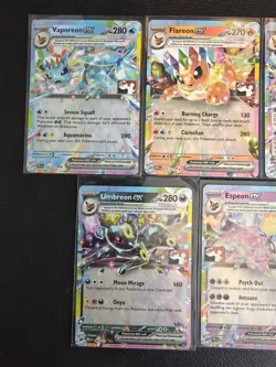 Pokemon TCG - Eevee & Eeveelutions Play Stamped Prize Pack Series 7 Full Set x9 - Image 2