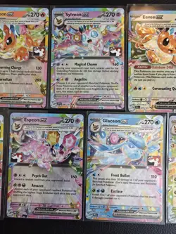 Pokemon TCG - Eevee & Eeveelutions Play Stamped Prize Pack Series 7 Full Set x9 - Image 3
