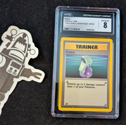 Rare 1999 Pokemon Trainer Deck A Brock's Deck Potion 94/102 CGC 8.0 NM/Mint - Image 1