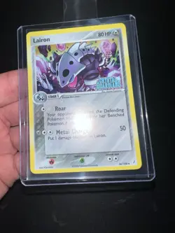 Pokemon Lairon 36/100 EX Crystal Guardians Reverse Holo NM STAMP - Image 1