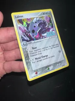 Pokemon Lairon 36/100 EX Crystal Guardians Reverse Holo NM STAMP - Image 3