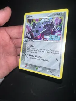 Pokemon Lairon 36/100 EX Crystal Guardians Reverse Holo NM STAMP - Image 4