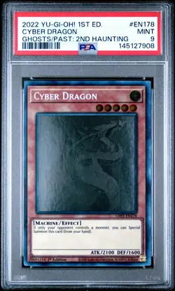 2022 YU-GI-OH! GFP2-GHOSTS FROM THE PAST: THE 2ND HAUNTING CYBER DRAGON PSA 9 - Image 1