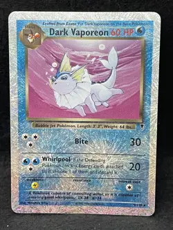 Dark Vaporeon 9/110 Legendary Collection 2002 Reverse Holo Pokemon Card TCG LP - Image 1