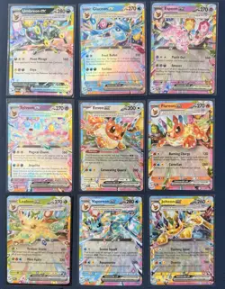 COMPLETE Eeveelution English EX 9 Card Set NM - Prismatic Evolutions - Image 1