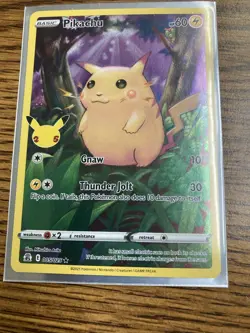 Pokemon Pikachu TCG Celebrations Card 5/25 NM Condition - Image 1