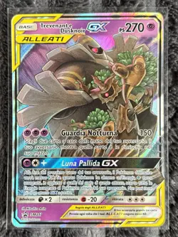 Pokemon TCG Trevenant & Dusknoir Tag Team GX Holo Promo Card SM217 - Italian LP - Image 1