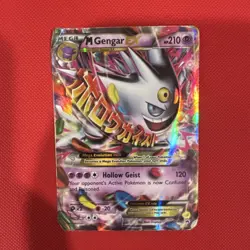 Pokemon M Gengar EX XY Promo Full Art Holo Card XY166 210 HP 2016 Damage - Image 1
