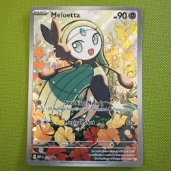 Meloetta 026 Me: Mega Evolution Promo Holo Pokemon Card Near Mint Condition - Image 1