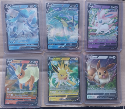 Pokemon TCG Sword & Shield V Card Lot Glaceon, Vaporeon, Sylveon, Flareon, Jolt… - Image 1