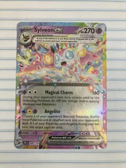 Pokemon Sylveon EX TCG Surging Sparks Holo Double Rare Card 086/191 NM Condition - Image 1