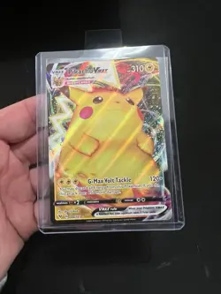 Pokemon TCG Pikachu Vmax 044/185 Full Art Ultra Rare Card Vivid Voltage NM-M - Image 1