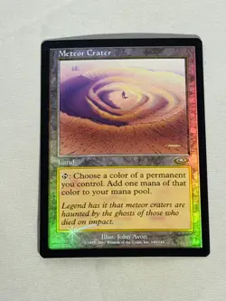 MTG FOIL Meteor Crater Planeshift Magic the Gathering - Image 1