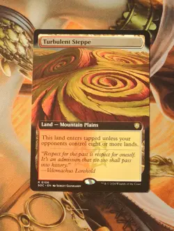 Turbulent Steppe (Extended Art) - Commander: Secrets of Strixhaven (SOC) -nm - Image 1