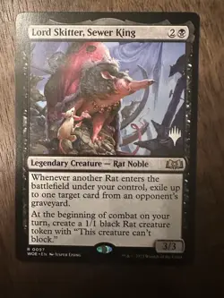 Lord Skitter, Sewer King : MTG / Wilds of Eldraine / Promo / NM - Image 1