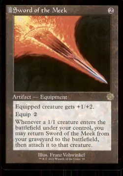 Sword of the Meek The Brothers' War: Retro Frame Artifacts #59 Rare - Image 1