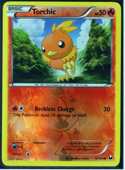 2012 POKEMON TORCHIC 14/108 DARK EXPLORERS- REVERSE HOLO-COMMON-NM/LP-Excellent - Image 1