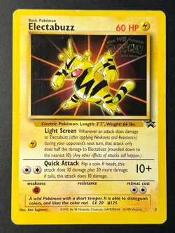 Electabuzz 2 First Movie WOTC Black Star Promo - Pokemon Card C HP - Image 1
