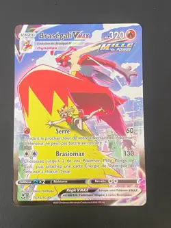 CARTE POKEMON BRASEGALI VMAX TG15/TG30 FR ULTRA RARE EB TEMPETE ARGENTEE - NEUF - Image 1