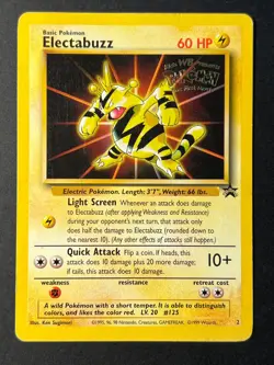 Electabuzz 2 First Movie Promo WOTC Black Star - Pokemon Card MP - Image 1