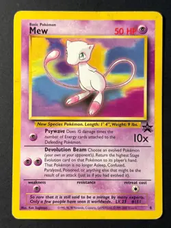 Mew 8 Black Star Promo WOTC - Pokemon Card D HP - Image 1