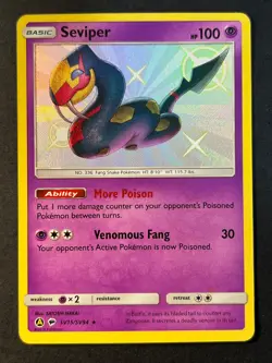 Seviper SV15/SV94 Hidden Fates Pokemon Card Near Mint - Image 1