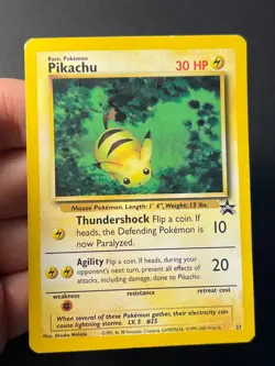 Pikachu 27 WOTC Promo Black Star - Pokemon Card MP - Image 5