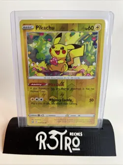 Pokemon TCG Pikachu 052/196 Swsh11: Lost Origin Reverse Holo LP - Image 1