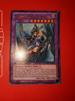 Yu-Gi-Oh! Dark Magician Girl The Dragon Knight DRLG-EN004 Secret 1st Ed NM - Image 1