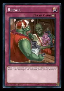 Yugioh Recall #SR05-EN040 Structure Deck: Wave of Light NM - Image 1