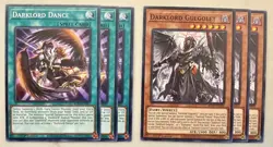 Yugioh! 3x Darklord Dance + Gulgolet BPRO Common 1st Ed NM - Image 1
