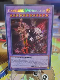Darklord Eveningstar BPRO-EN036 Secret Rare Yugioh 1st Edition Burst Protocol - Image 1