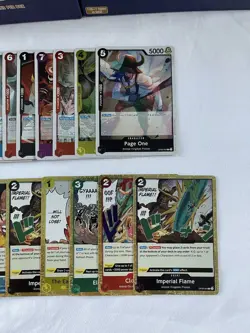 2024 One Piece English OP-08 Complete Set R Rare Foil 28 Cards Electric Luna (A) - Image 2