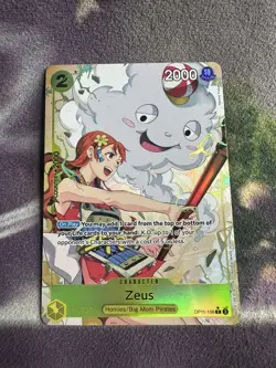 Zeus (Alternate Art) OP11-106 A Fist of Divine Speed - Image 1