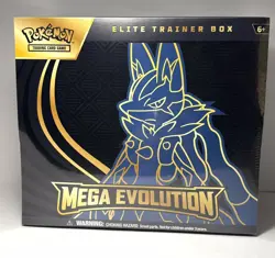 Pokemon TCG Elite Trainer Box Mega Evolution Promo Card Lucario & Riolu - Image 1