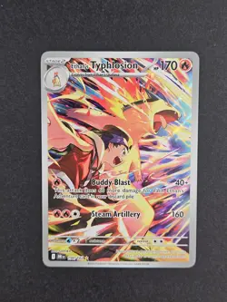 Pokemon TCG Destined Rivals Ethan's Typhlosion Illustration Rare Card 190/182 - Image 2