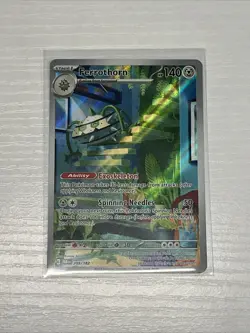 Pokemon TCG Ferrothorn Paradox Rift 209/182 Holo Illustration Rare Card - Image 1