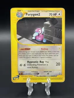 Pokemon TCG Porygon2 Aquapolis Non-Holo Rare Card 28/147 - Image 1