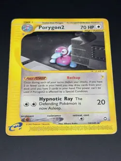 Pokemon TCG Porygon2 Aquapolis Non-Holo Rare Card 28/147 - Image 3