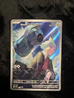 Pokemon TCG Steven's Beldum 207 Black Star Promo Card Fresh NM Condition - Image 1