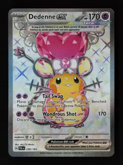 Dedenne ex 239/193 Ultra Rare SV02: Paldea Evolved Pokemon Card - Image 1